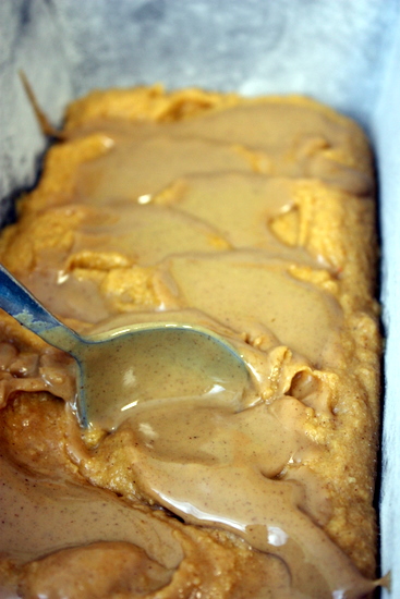 Pumpkin Peanut Butter Bread | the kitchen paper