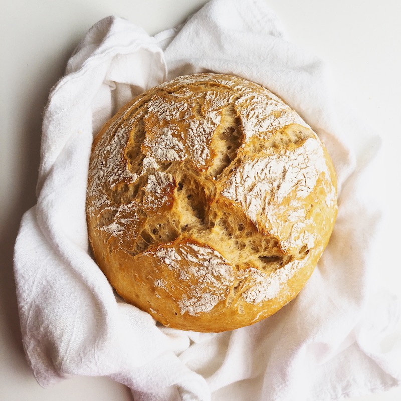 No Knead No Fail Bread Recipe | thekitchenpaper.com