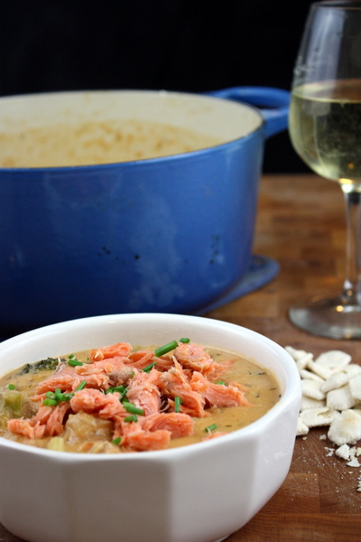 smoked salmon chowder