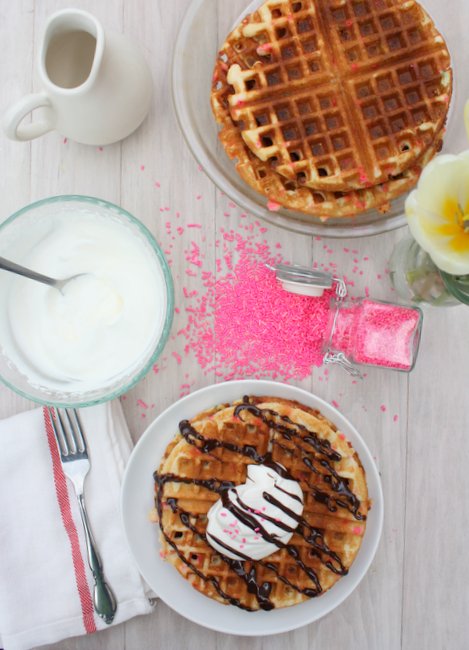 Cake Batter Waffles