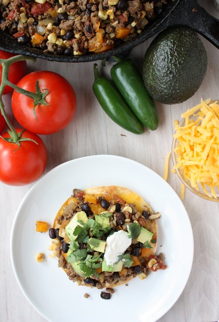 texmex skillet tostadas