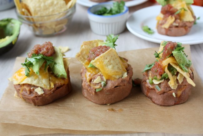 Sweet Potato Nacho Stacks