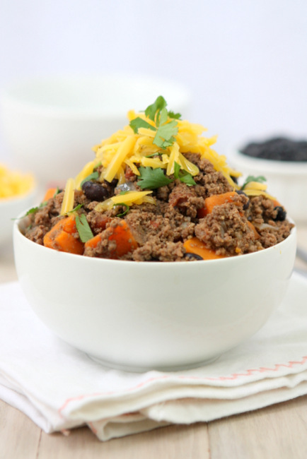 Sweet Potato Skyline Beef Chili