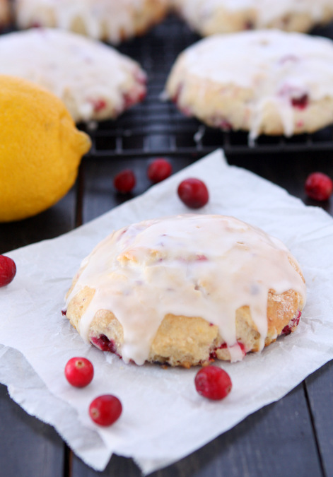 Fresh Cranberry Lemon Scones | thekitchenpaper.com