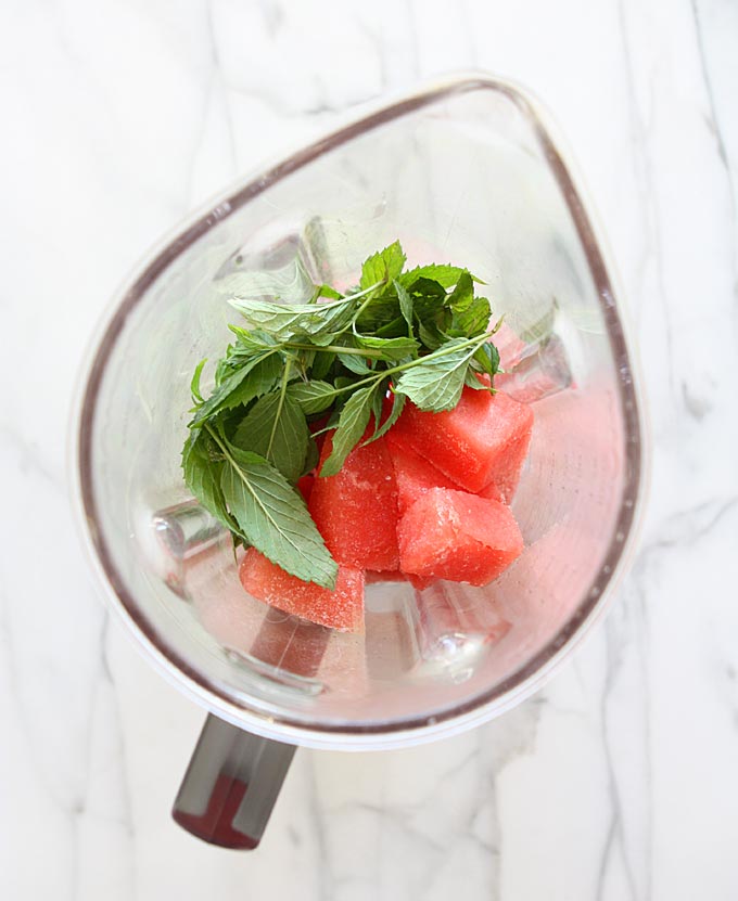 Watermelon Mint Shake | thekitchenpaper.com