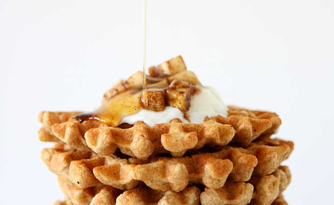 Whole Wheat Flax Waffles | thekitchenpaper.com