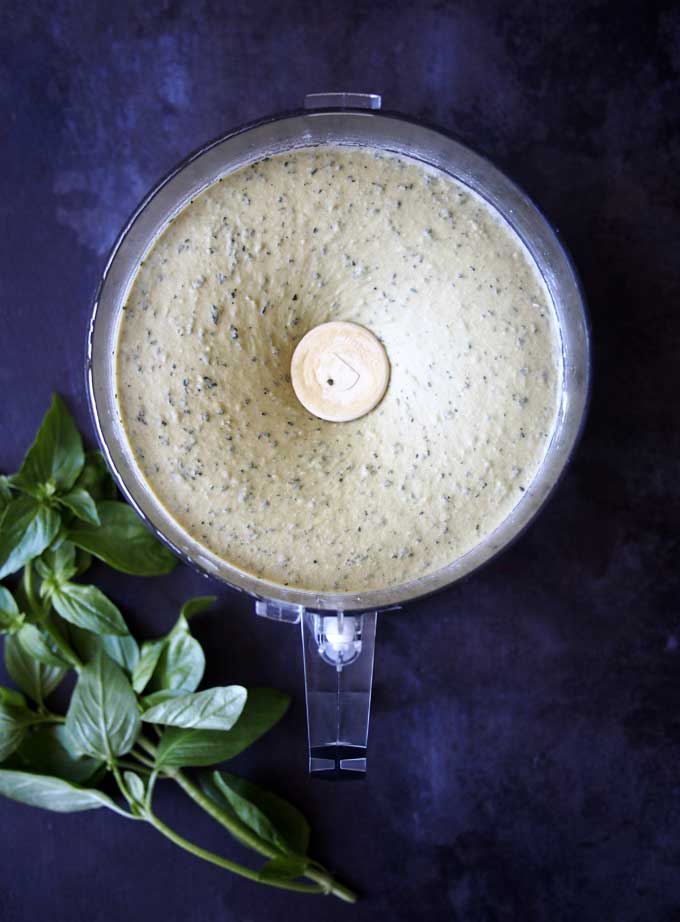 Basil Hummus Recipe | thekitchenpaper.com