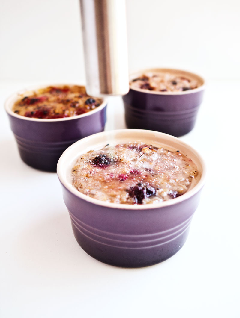 Brûléed Oats with Nuts & Berries: 3 Ways | thekitchenpaper.com