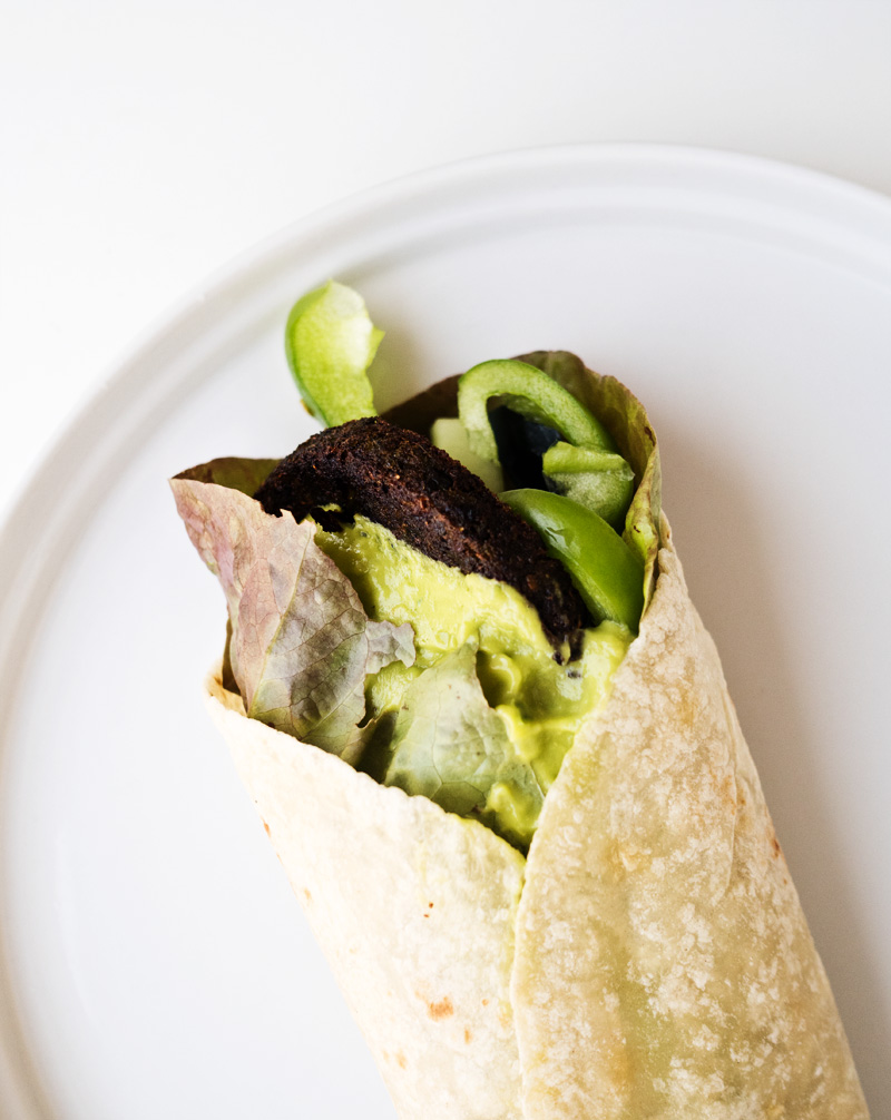 All Green Veggie Wrap | The Kitchen Paper