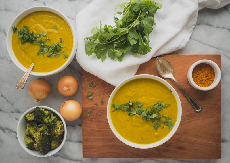 Turmeric Broccoli Soup | The Kitchen Paper