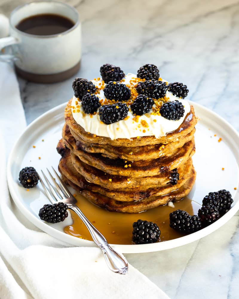 Blackberry Buckwheat Pancakes | The Kitchen Paper