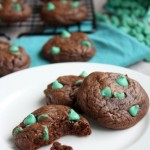 chocolate mint chip cookies