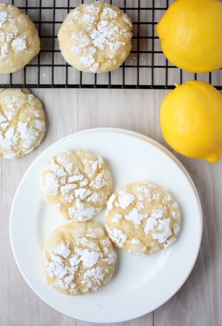 lemon crinkle cookies