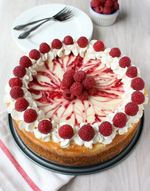 skinny raspberry cheesecake