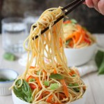 Cold Soba Noodles with Sesame Ginger Scallion Sauce