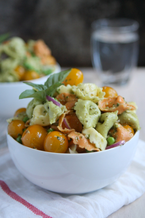 Pesto Tortellini Pasta Salad