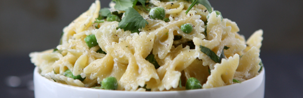 Cilantro Goat Cheese Pasta