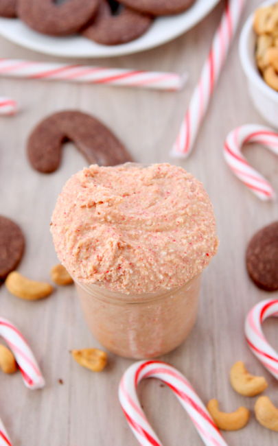 White Chocolate Candy Cane Cashew Butter