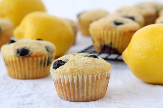 Lemon Blueberry Muffins | thekitchenpaper.com