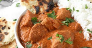 Healthy Slow Cooker Indian Butter Chicken | thekitchenpaper.com
