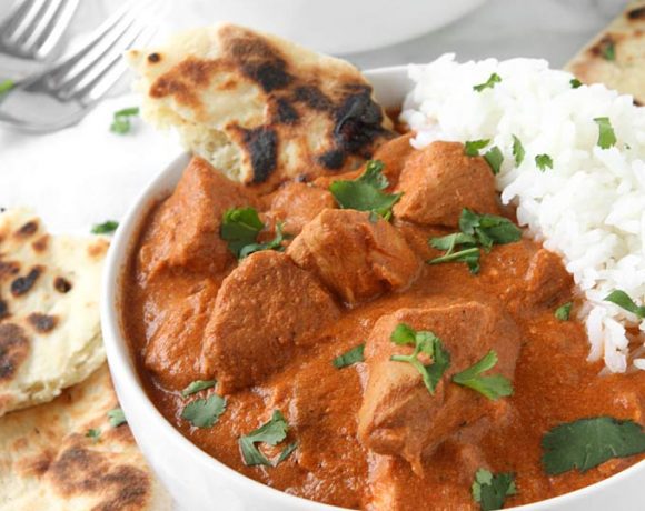 Healthy Slow Cooker Indian Butter Chicken | thekitchenpaper.com