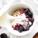2-Minute Berry Breakfast Quinoa | thekitchenpaper.com