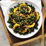 Warm Kale, Delicata, Pearl CousCous Salad (+PDX Holiday Brunch!) | thekitchenpaper.com