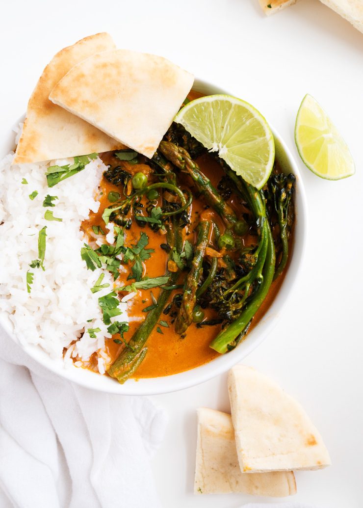 Spring Vegetable Red Curry | the kitchen paper