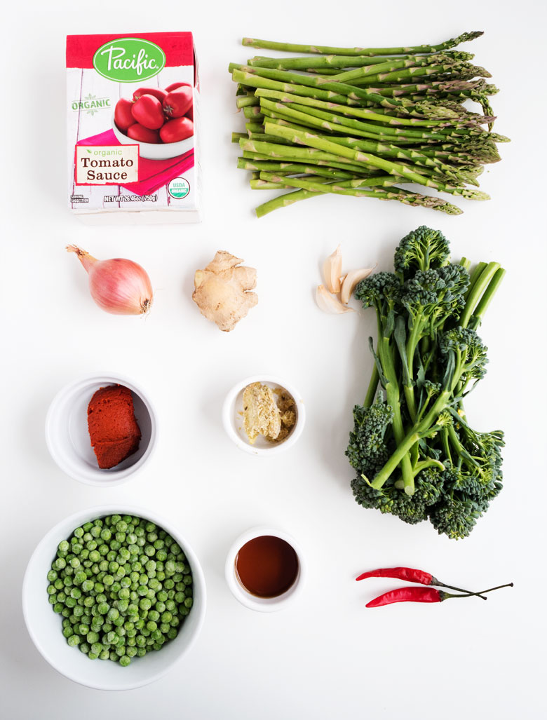 Spring Vegetable Red Curry | the kitchen paper