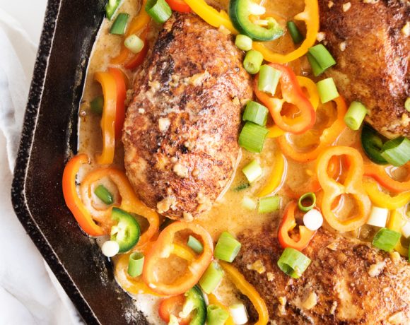 Coconut-Lime Chicken with Mini Peppers | thekitchenpaper.com