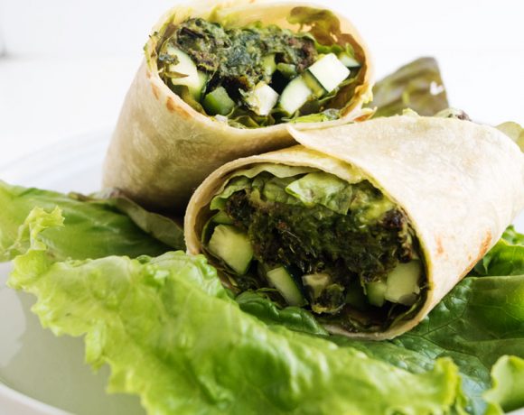 All Green Veggie Wrap | The Kitchen Paper