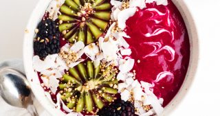 Beet Cherry Smoothie Bowl | The Kitchen Paper