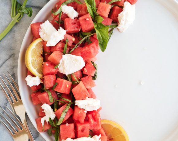 Watermelon Burrata Salad | The Kitchen Paper