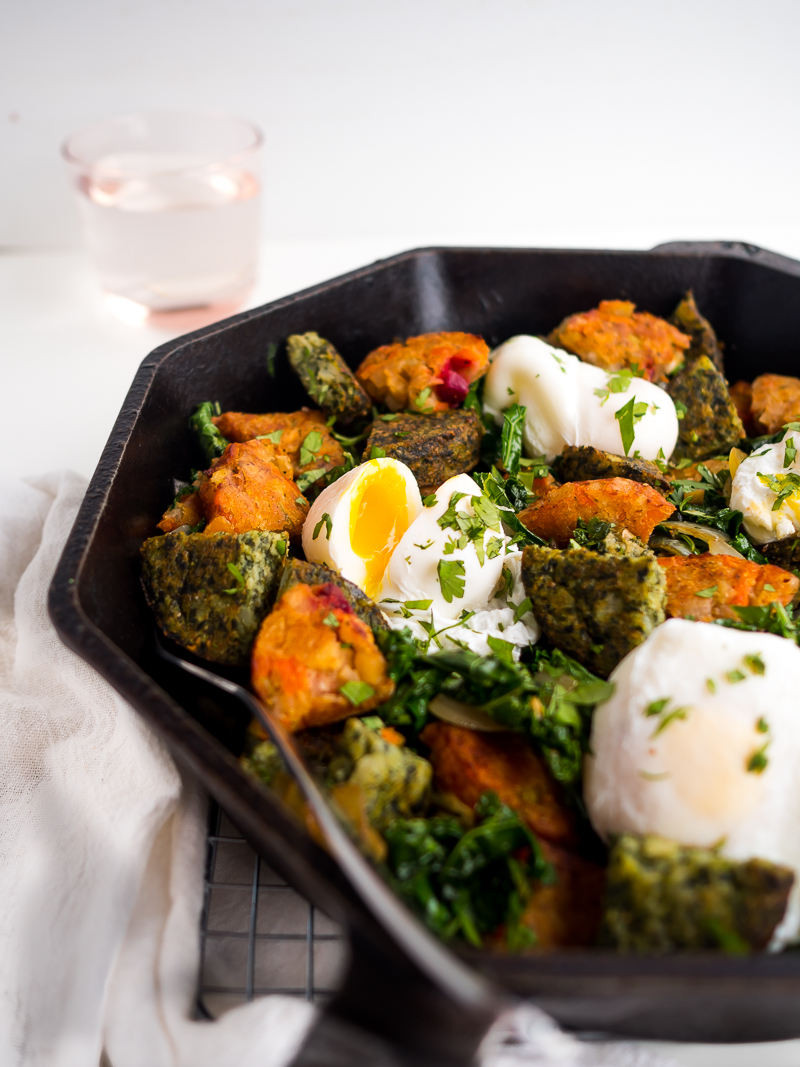 Root Vegetable and Greens Breakfast Hash | The Kitchen Paper