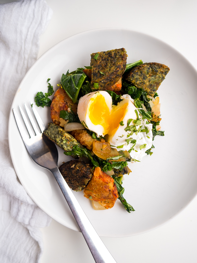 Root Vegetable and Greens Breakfast Hash | The Kitchen Paper