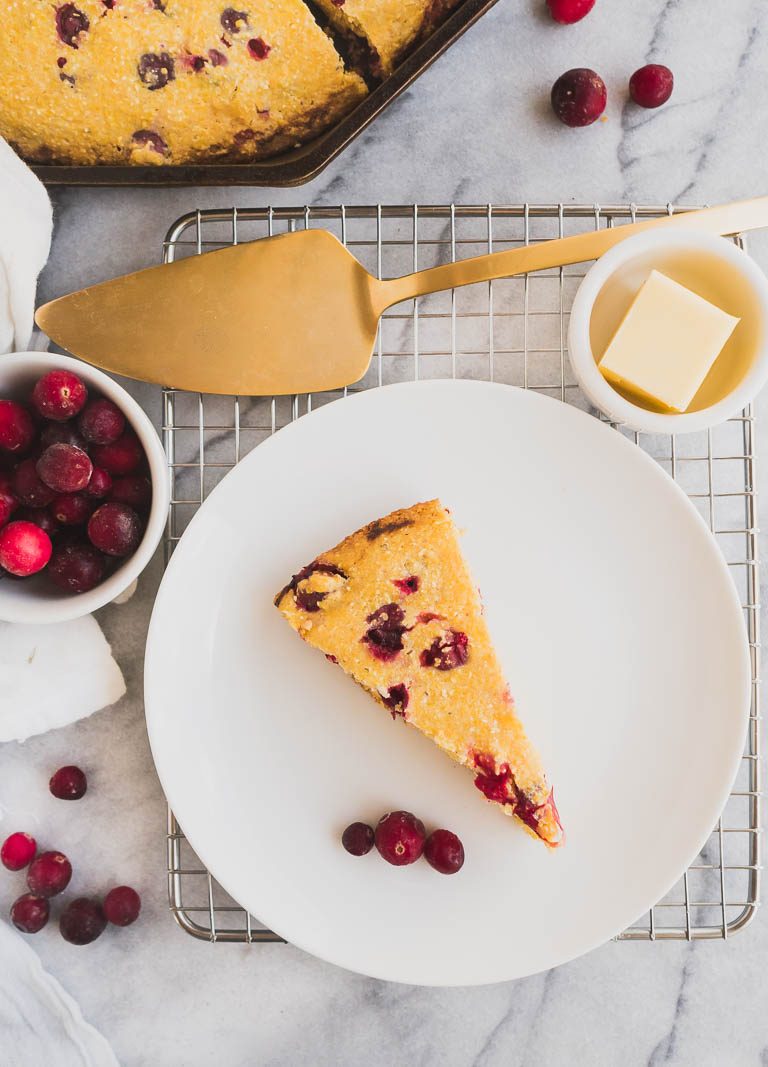 Cranberry Cornbread | The Kitchen Paper