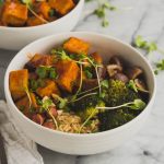 Vegan Red Pepper Tofu Bowl | The Kitchen Paper