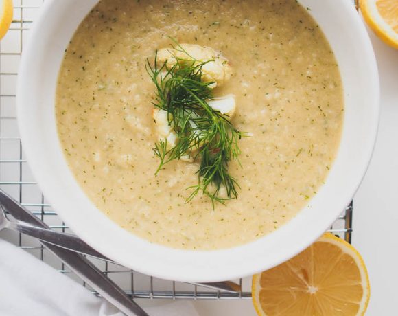 Dill Roasted Cauliflower Soup | The Kitchen Paper