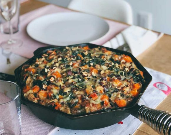 Winter Vegetable Gruyere Strata | The Kitchen Paper