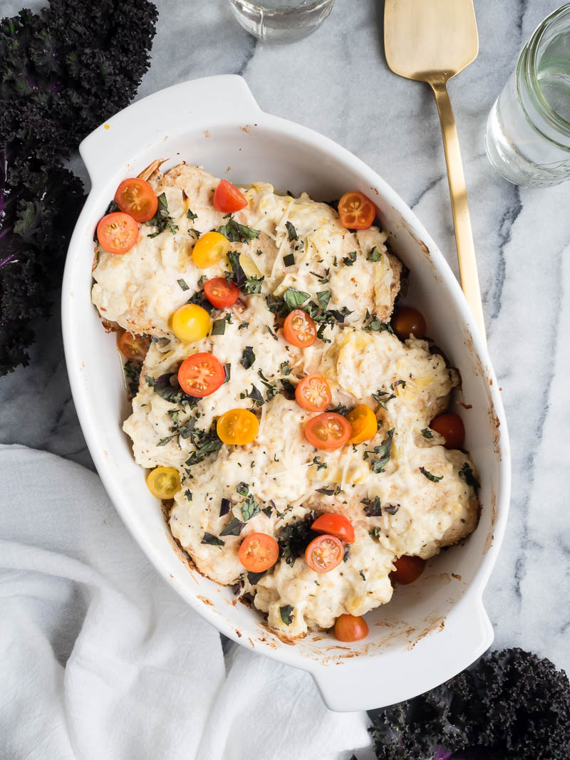 Kale Asiago Baked Chicken | The Kitchen Paper
