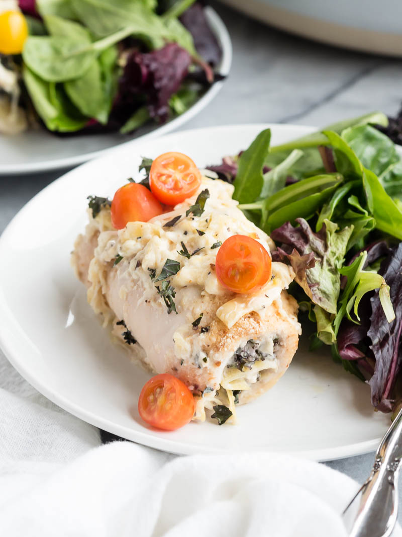 Kale Asiago Baked Chicken | The Kitchen Paper