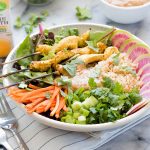 Lemongrass Chicken Satay Bowl | The Kitchen Paper