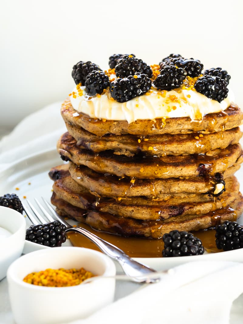 Blackberry Buckwheat Pancakes | The Kitchen Paper