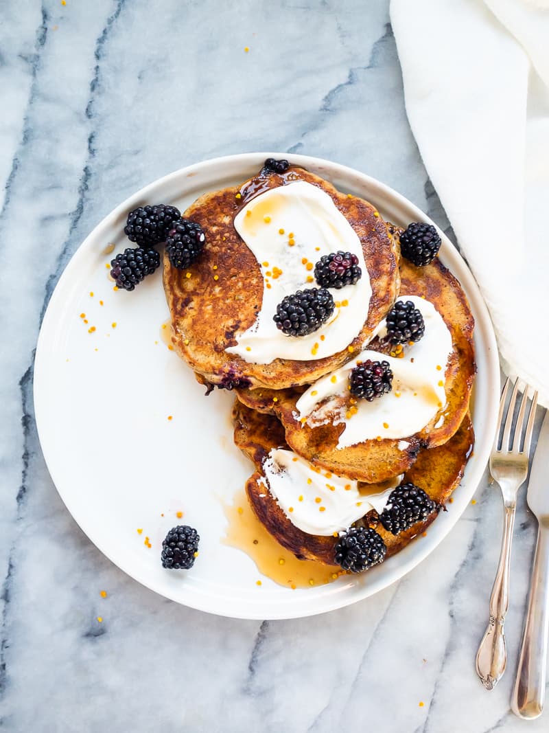 Blackberry Buckwheat Pancakes | The Kitchen Paper