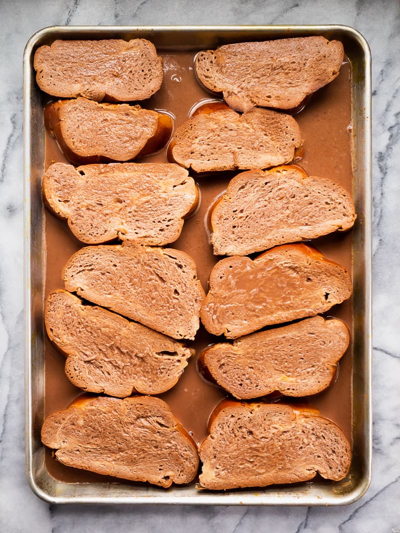 Chocolate Hazelnut Baked French Toast | The Kitchen Paper