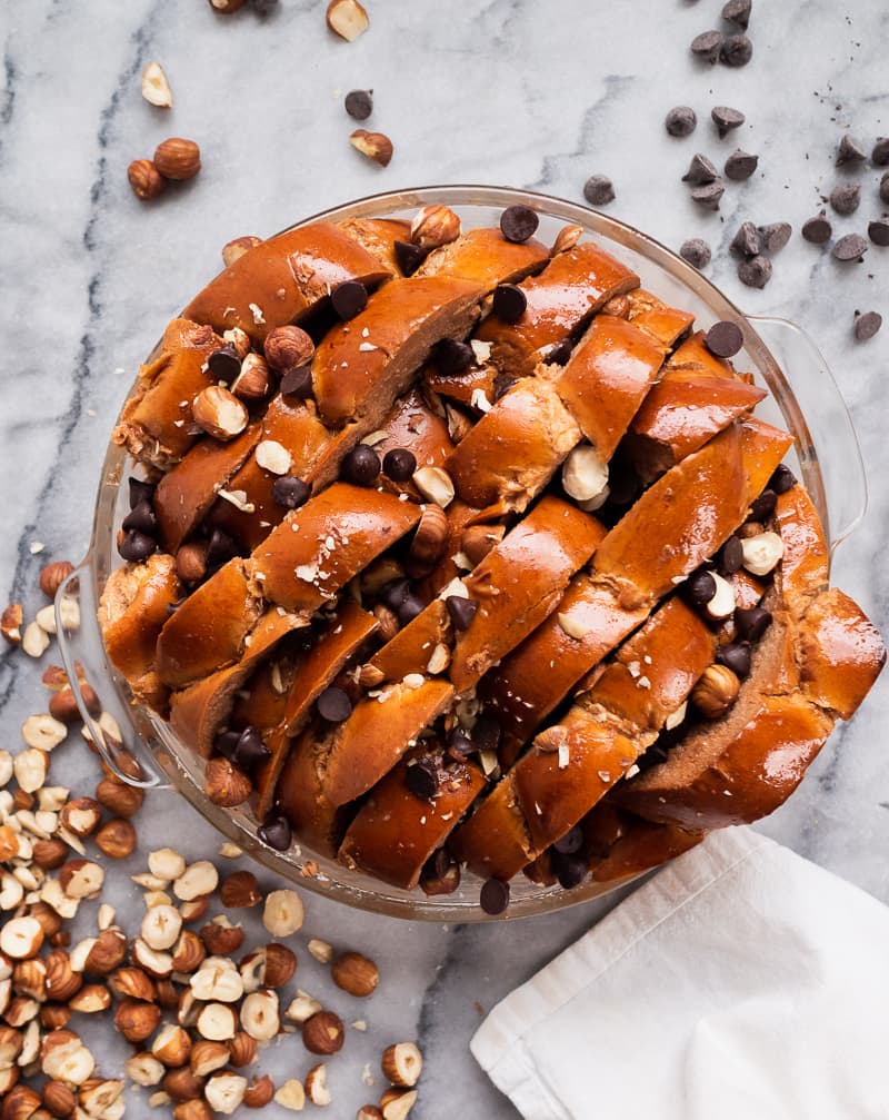 Chocolate Hazelnut Baked French Toast | The Kitchen Paper